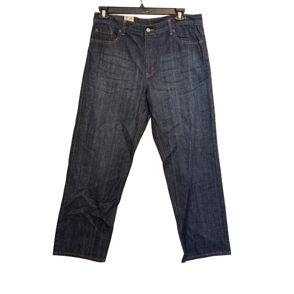 Levis 577 Misses Loose Fit Straight Leg Jeans Size 16 Medium Dark Wash New - Picture 2 of 6